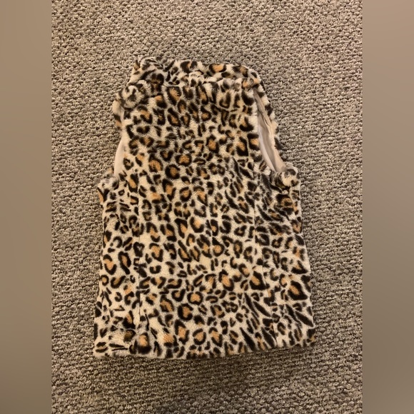 Leopard print fur vest - Picture 2 of 4